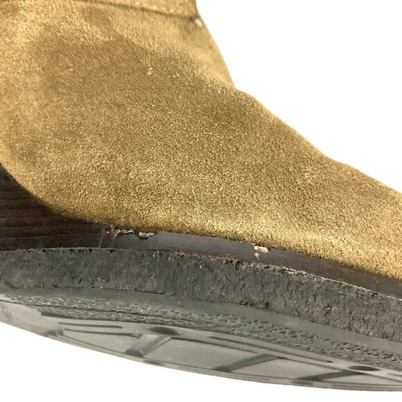 Via Spiga Womens Tan Suede Lace-Up Wedge Heel Booties Size 9.5 - Picture 12 of 12